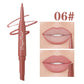 Double-Ended Lip Liner Velvet Matte Lipstick Lip Gloss Easy to Color Non-Fading Non-Stick Cup Lip Liner