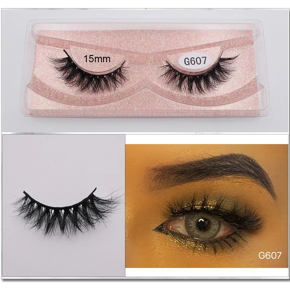 Mink Eyelashes New Soft Natural Full Strip Lashes Vendor Wholesale Fluffy Wispy 3d Mink Lashes Suppliers