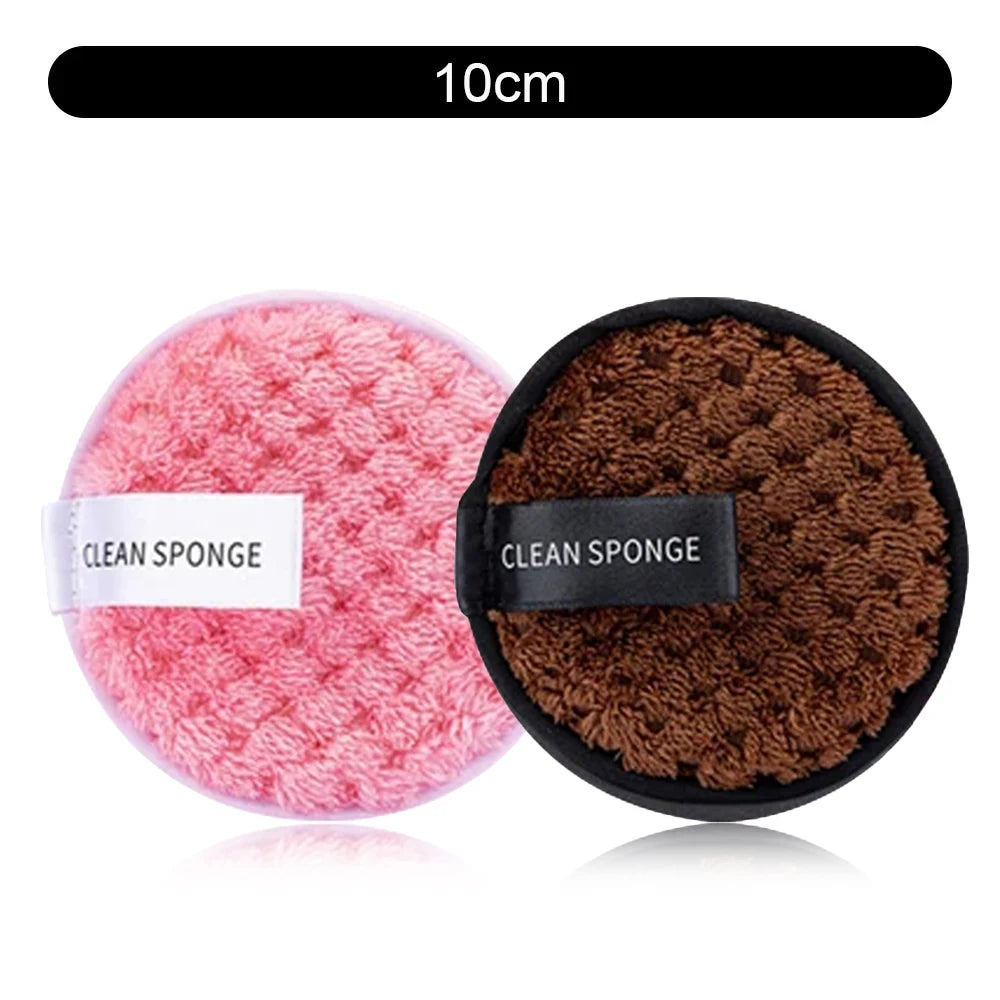 1/4pcs Makeup Remover Microfiber Cotton Pad Cosmetics Washable Makeup  Towel Cleaning Sponge Skin Care Tool Washcloth