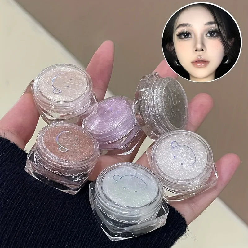 Glitter Jelly Eyeshadow – Single Shade Liquid Shimmer Gel for Eye Highlight, Precise Application & Long-Lasting Sparkle