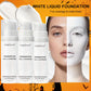 Matte White Liquid Foundation Makeup,Buildable Coverage Primer & Concealer Stick,Waterproof & Long-Lasting for Halloween,Cosplay
