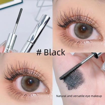Waterproof Spiral Brush Head Mascara - Steel Tube Long-lasting Easy To Apply - Suitable for Beginners Party Makeup Mascara