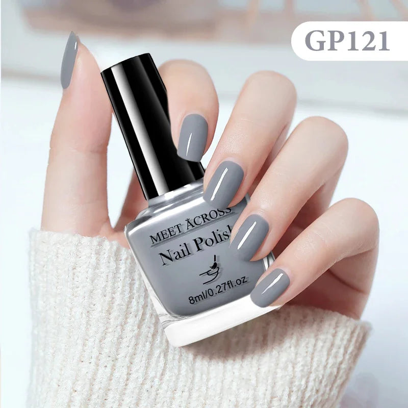 8ml Water-Based Nail Polish 48 Colors Long Lasting Quick Drying No Need of Lamp to Cure Nail Supplies Vernis for Nails Manicure
