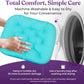 Bathtub Pillow for Full Body Bath Pillow, Thick Bath Cushion for Tub with Foam Beads & Secure Suction Accessories, 127 x 38 cm