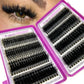 40D-150D Lashes Cluster DIY Lash Extension Mixed Tray Clusters Eyelashes Fluffy Volume Individual Lashes Cat Eye Lash Extension