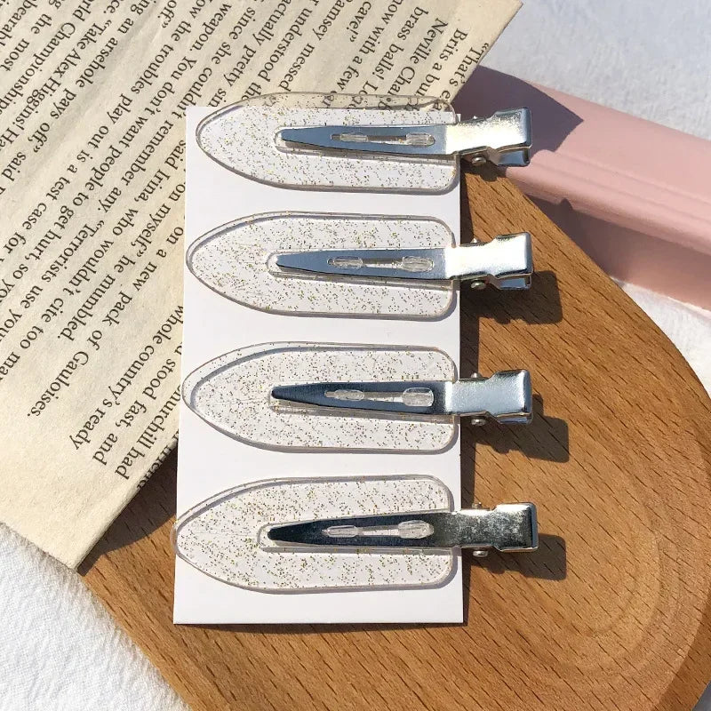 10/4Pcs No Crease Basic Hair Clips For Women Girls Hair Styling Makeup No Bend Hairpins Barrettes Fashion Hair Accessories Set
