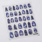 1pcs White 5D Pearl Lace Wave Lines Nail Art Stickers Elegant Exquisite Nail Decoration Decals DIY Self Adhesive Transfer Slider