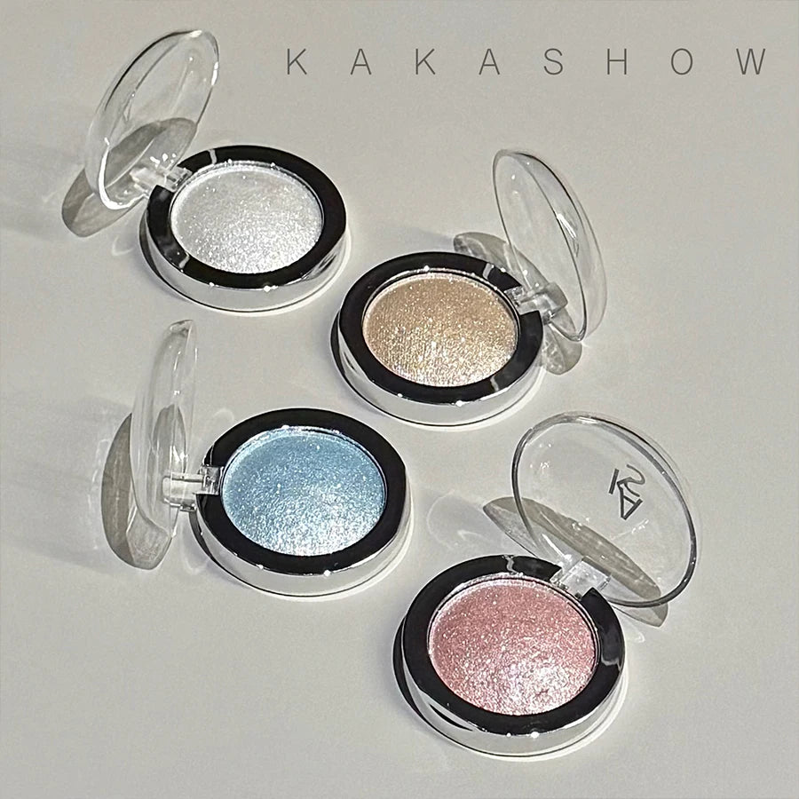 Kakashow Highlighting Cream with Pearl Shine, Fine Glitter, Long-Lasting, Non-Smudging, Eye and Face Brightening, Single Color Highlighting Cream Cosmetics, Valentine's Day Gift