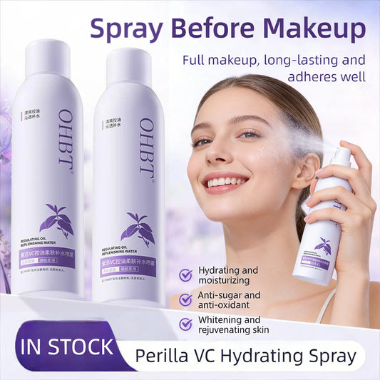 OHBT Cilantro Pre-Care Soothing Hydrating Spray for Makeup Application -Small Molecule Hyaluronic Acid Moisturizing Facial Toner