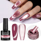 PUENTE 7.5ML Golden Gems Cat Magnetic Gel Nail Polish Pink Brown Blue Colors Golden Glitter Cat Eye Soak Off UV Nail Art Varnish
