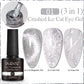 7.5ML Aurora Starlit Cat Eye Gel Nail Polish Rainbow Glitter Galaxy Cat Magnetic Nail Art Gel Soak Off UV Semi-Permanent Varnish