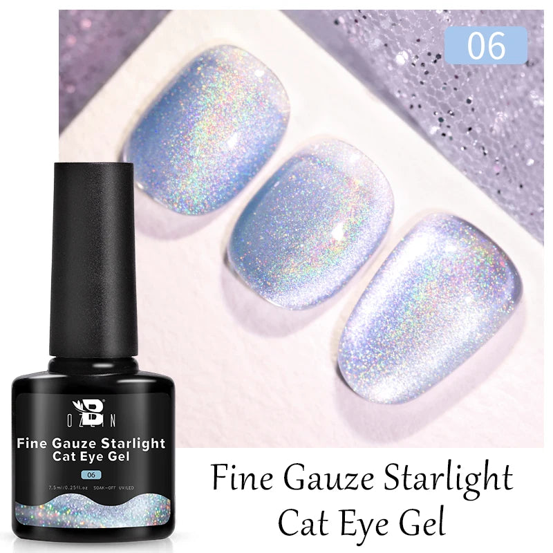 7.5ML Pink Blue Nail Gel Cat eye Semi Permanent Nail Art Soaking UV LED Nail Salon DIY Nail Salon Gel For Autumn And Winter