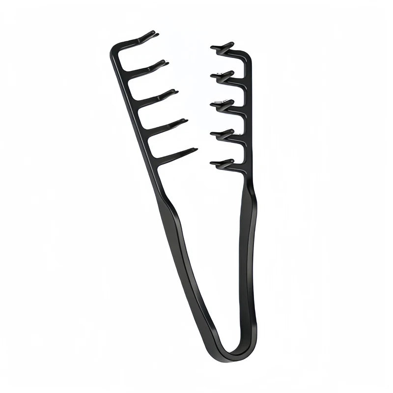 Salon Styling Comb Set Shark Tooth Fish Bone Detangling Brush Ergonomic Non-slip for All Hair Types Wet Dry Home Travel