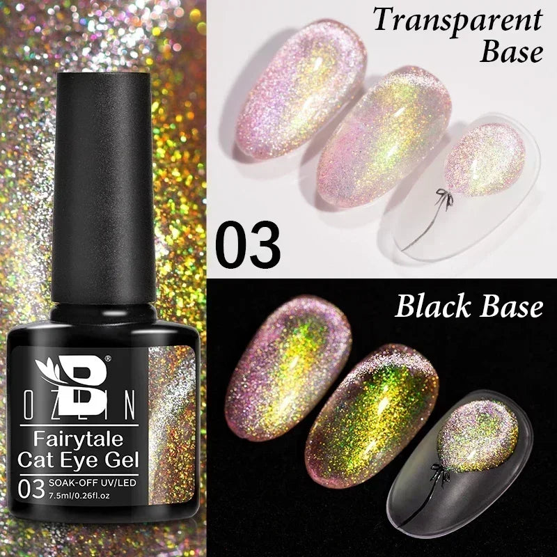 AWStorG 7.5ml Starlit Cat Magnetic Gel Nail Polish Must need Black Gel-Polaris Light Soak Off UV Gel Varnis Semi Permanent DIY