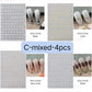 1piece 5D glass fragment nail sticker high quality stained glass window grille design glitter art decoration design nail sticker