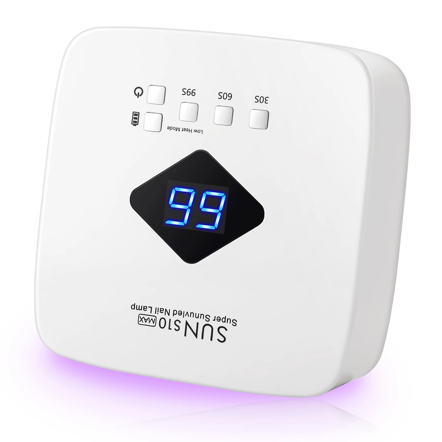 200W Rechargeable UV LED Nail Lamp Cordless Nail Dryer with 3 Timer Settings and Smart Sensor for Home & Salon to Curing All Gel