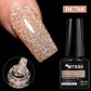 7ml Champagne Gold Sliver Reflective Nail Gel Polish Sparkling Shining Glitter Pink Red Nail Supplies Semi Permanent Gel Varnish