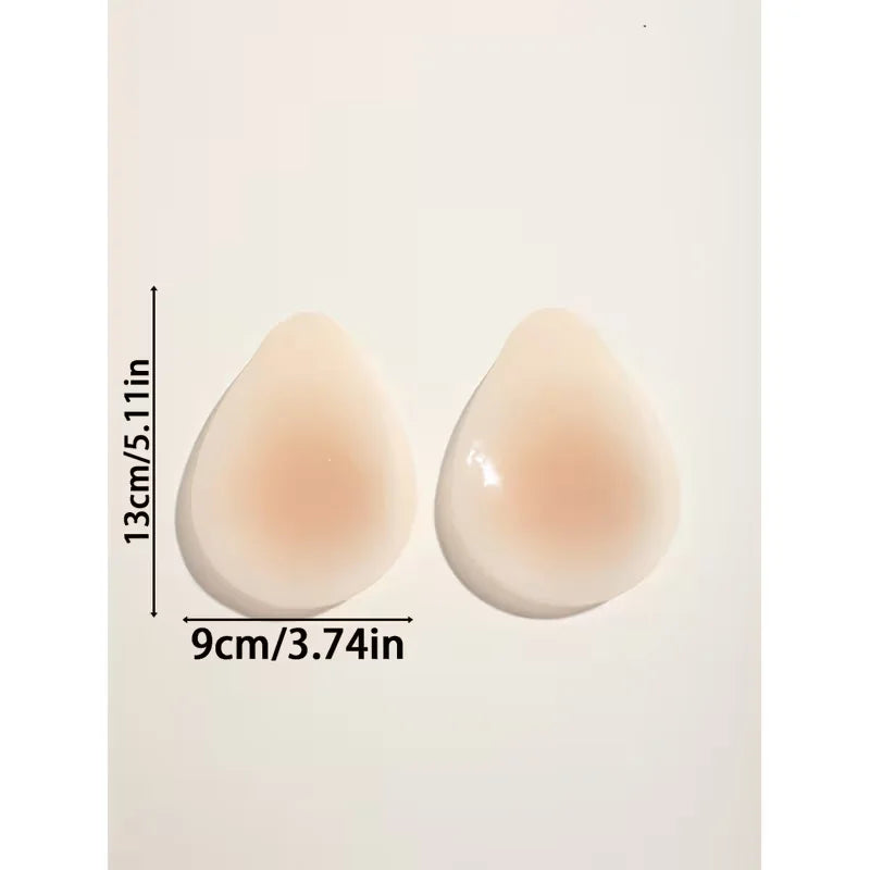 Ultra-Thin Silicone Bra Drop-Shaped Nipple Covers  No Glue Self-Adhesive Sticky Push Up Pasties  Lift Breast Pads for Women