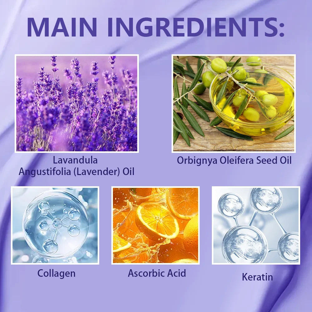 Purple Hair Mask - Lotion Is for Blonde Hair, Platinum, Bleached, Silver, Gray, Gray and Brass Hair - Remove Yellow Blend Dry, Damaged Hair - No Residual and Vegetarian Food