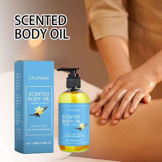 Caramel Vanilla Body Massage Oil Improve Moisturizing Relieve Stress Muscle Relaxing Body SPA Lasting Scent Body Essential Oils