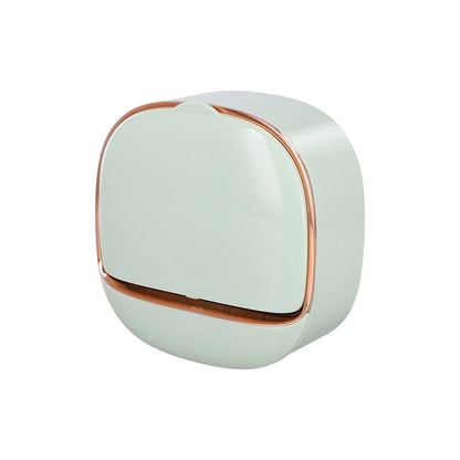 Soap dish with drainage tray, wall-mounted shower holder, keeps bars dry, flip-top waterproof soap holder requiring no drilling