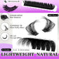40D-150D Lashes Cluster DIY Lash Extension Mixed Tray Clusters Eyelashes Fluffy Volume Individual Lashes Cat Eye Lash Extension