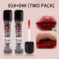 PINKCOCO Bear Doodle Mirror Lip Glaze — Long-Lasting Shiny Lip Gloss, Student-Friendly, Skin-Brightening Nude Lipstick
