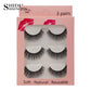 Faux Cils 3 Pairs False Eyelashes Natural Long 3D Mink Lashes Soft Fluffy Wispy Handmade Fake Lashes Eye Makeup Tools Maquiagem