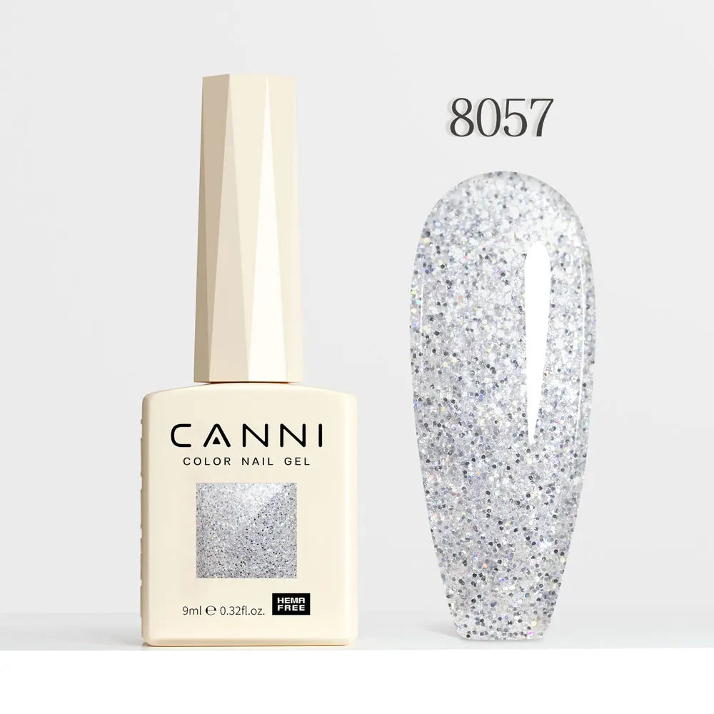 CANNI Gel Nail Polish Glitter Diamond Sparkle Color Collection Gorgeous Color HEMA FREE Soak Off UV LED Semi Permanent AurorGel