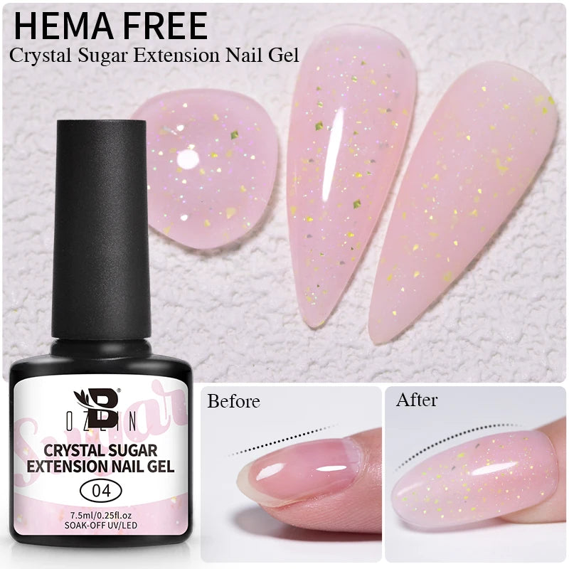 AWStorG 15ml 8 In 1 Reinforcement Gel Nail Gel Multifunctional Clear Gel Nail Polish Nail Strengthener Gel Nail Extension Hard
