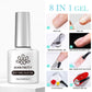 BORN PRETTY 10ml Sparkling Glitter Reflective Gel Nail Polish Sparkly Holo Shiny Pink Silver Black Gel Nail Art Salon Varnish