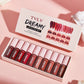10 Pieces/Set Lip Gloss Velvet Lipstick: Waterproof and Long-Lasting Lip Gloss Women's Moisturizing Lipstick Set Christmas gift
