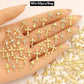 Mix 50pcs 3D Luxury Metal Nail Art Decorations Alloy Shiny Rhinestones Pearl Gems Zircon Diamond Charm DIY Nail Accessories