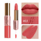 2 In 1 Matte Liquid Lipstick Long Lasting Color Moisturizing Waterproof Non Stick Cup