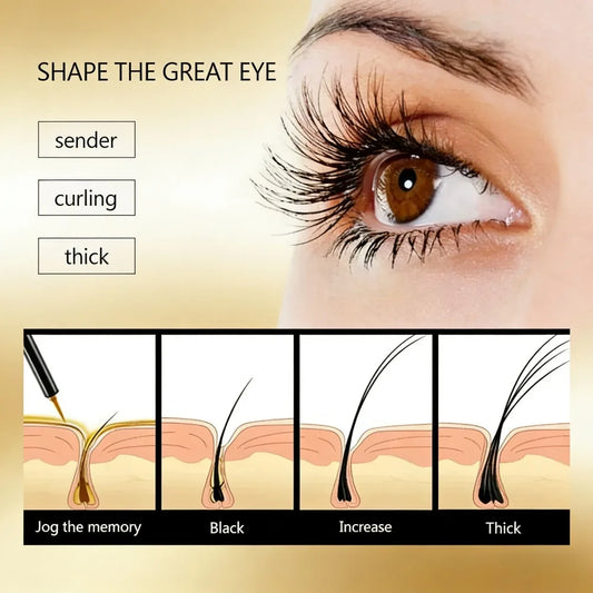 Nourishing Eyelash Serum with Natural Ingredients for Longer Fuller Lashes Christmas Gift Eye Cosmetic Gel Mascara