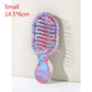 Mini Travel Brush Compact Pocket Design with Durable ABS Plastic Handle and Gentle Nylon Bristles for Dry and Wet Hair