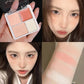 4 Color Pink Peach Blush Powder Cream Palette Highlighter Matte Expanding Color Brightening Face Blusher Rouge Makeup Cheek Tint