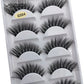 YSDO Eyelashes 3/5 Pairs Natural Long 3D Mink Lashes Fluffy Volume Mink False Eyelashes Cruelty Free Wispy Lashes Makeup Cilios