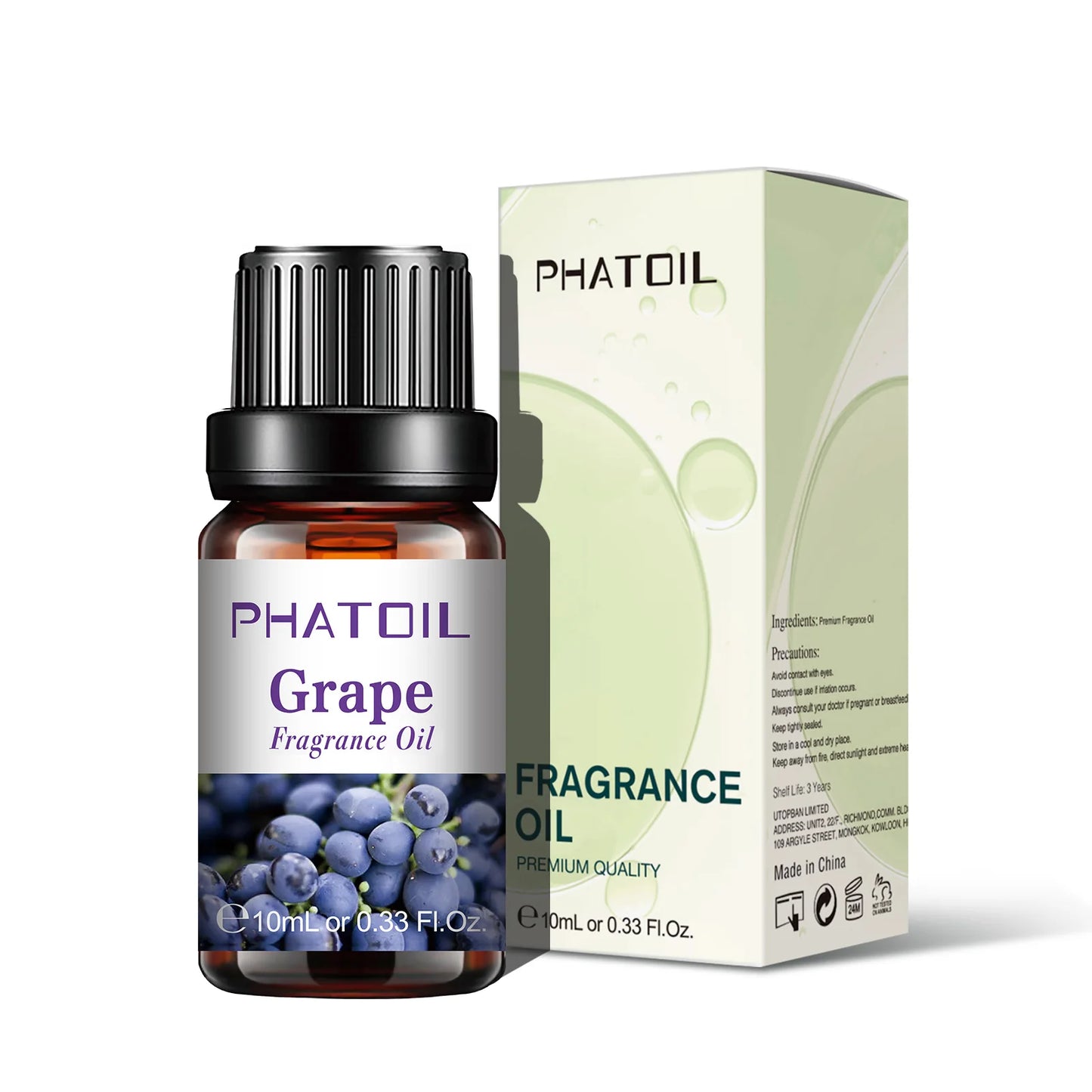 PHATOIL 10ml Fruit Fragrance Oil Mango Strawberry Apple Cherry Watermelon Sweet Aroma Fragrance Oils For Diffuser Candle Making