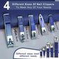 30pcs Professional Stainless Steel Nail Clipper Set Green Nail Tools Manicure  Pedicure Set of 30pcs Travel Grooming Kit