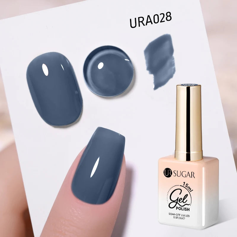 UR SUGAR 15ml Jelly Milky White Translucent Color Gel Polish Semi Permanent UV Gel Nail Art Soak Off Gel Varnish Latest Fashion