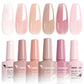 Venalisa HEMA TPO FREE Nail Gel Polish Glitter Gorgeous Full Coverage Soak Off UV LED French Nail Jelly Pink Nude Collection