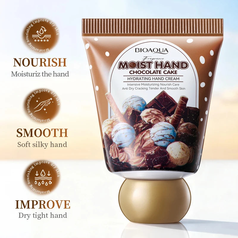 BIOAQUA Chocolate Hand Cream Moisturizing Nourishing Anti-aging Anti Wrinkles Whitening Creams Hands Skin Care Products
