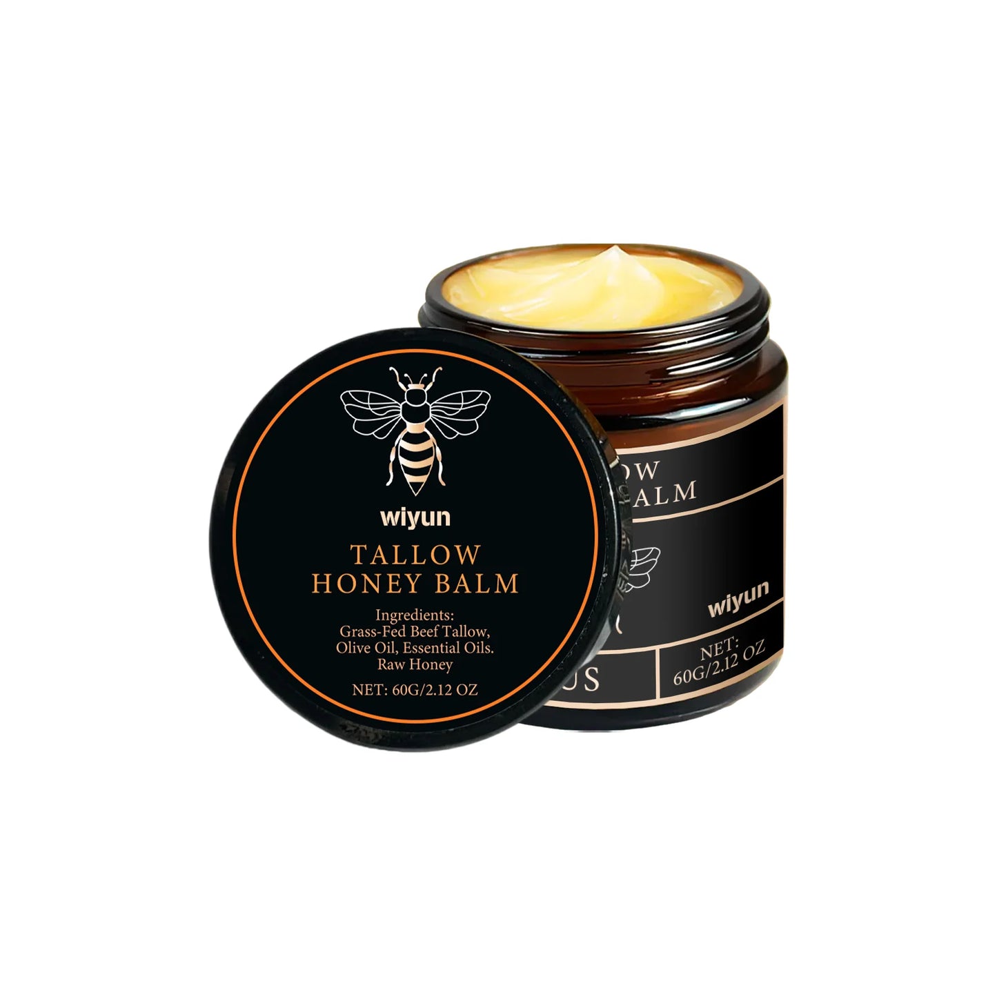 Beef Tallow Honey Cream Brightening Fade Dark Spots Remove Melanin Firming Non-Greasy Lasting Moisturizing Soothing Body Lotion