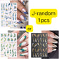 1piece 5D glass fragment nail sticker high quality stained glass window grille design glitter art decoration design nail sticker