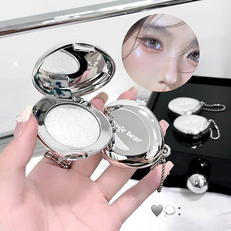 4-color Starry Diamond Highlighter Cream for Face, Collarbone Brightening, Pearlized Shine and Dewy Skin,Face Makeup Product