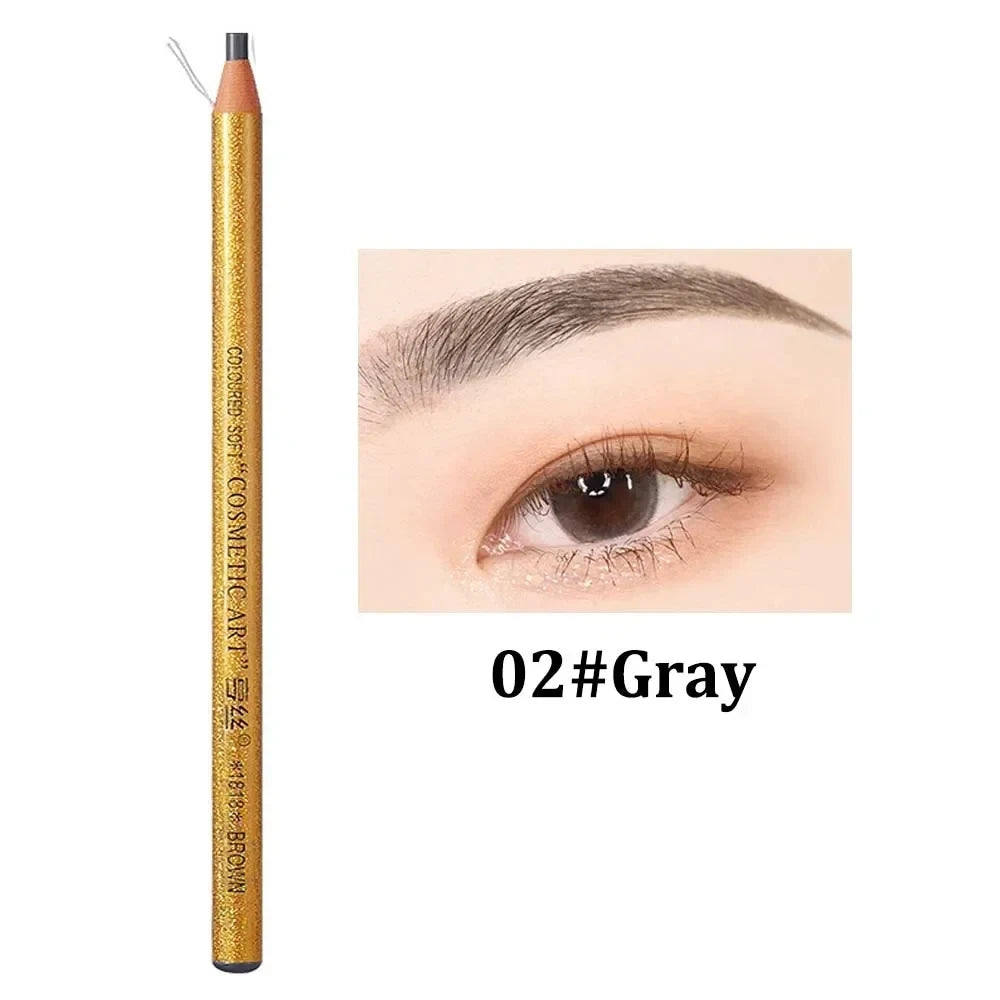 Microblading Eyebrow Pencil Waterproof Sweatproof Long-lasting Wild Eye Brow Tattoo Tinted Makeup Wood Brow Enhancers Cosmetics
