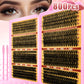 200/800 Pcs Lash Book Kit 8-16mm Premium Lash Extensions 30D 40D 50D 60D Reusable False Eyelashes for Beginners