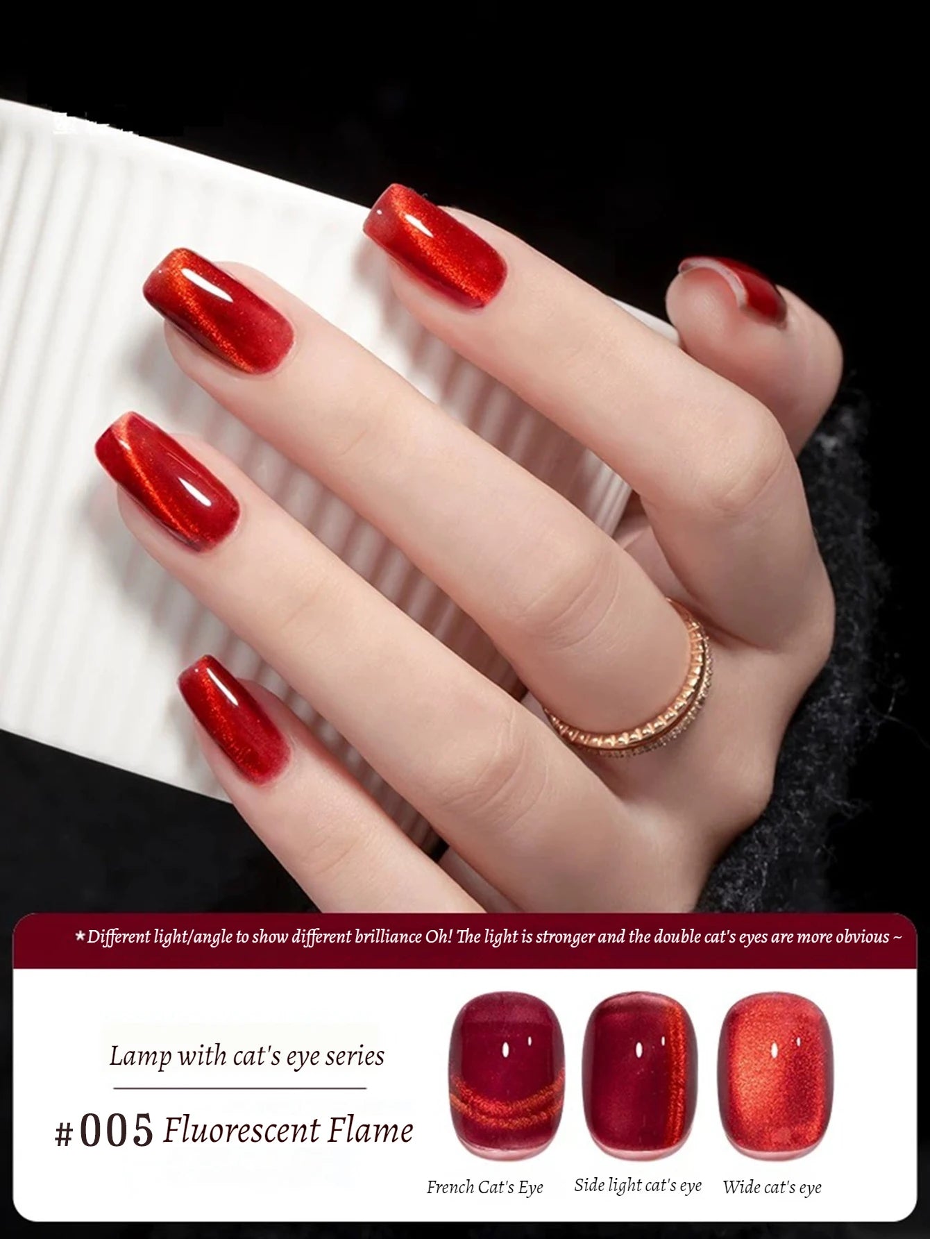 WS 10ml Light Strip Cat Eye Gel Polish Magnetic Nail Polish Holographic Pink Cat Eye Gel Nail Polish Gel Gel Varnish For Nail