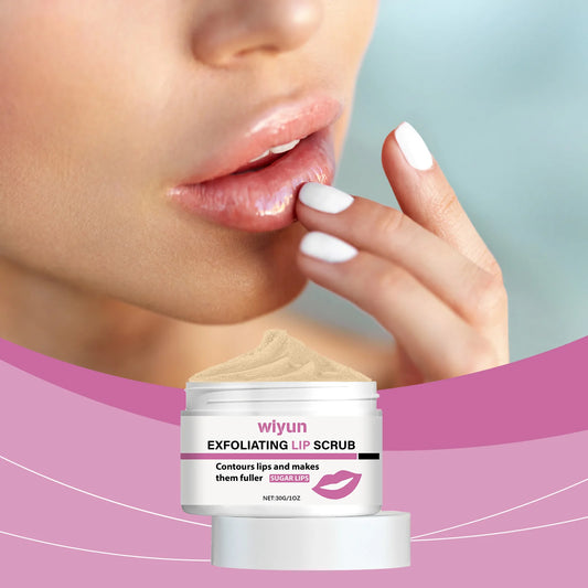 Gentle Lip Scrub, Exfoliating & Moisturizing Lip Care, Hydrating Sugar Scrub for Soft Smooth Lips
